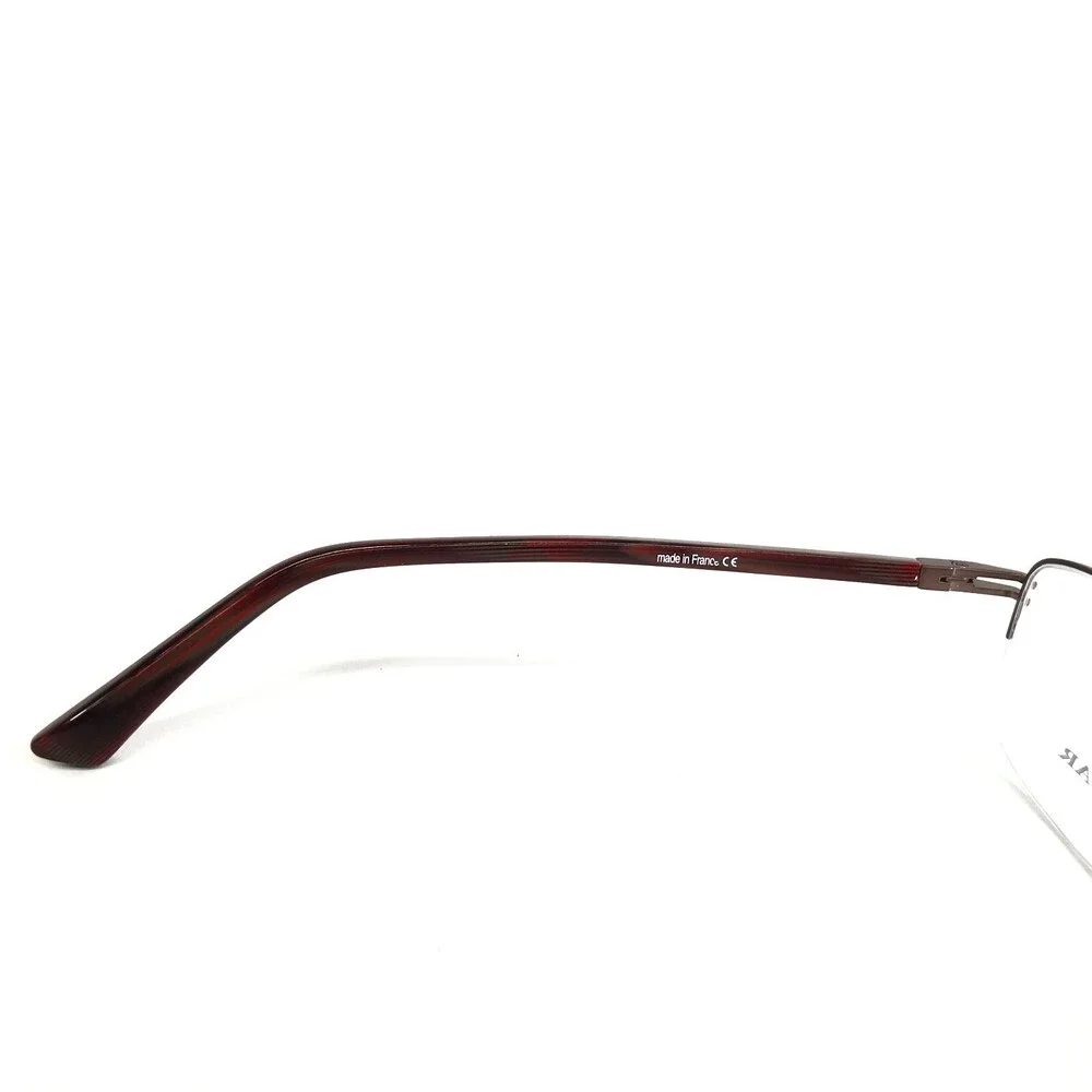 Augar Eyeglasses Frames 195 COL 106 Grey Red 22KT GP Gold Plated 56-18-135